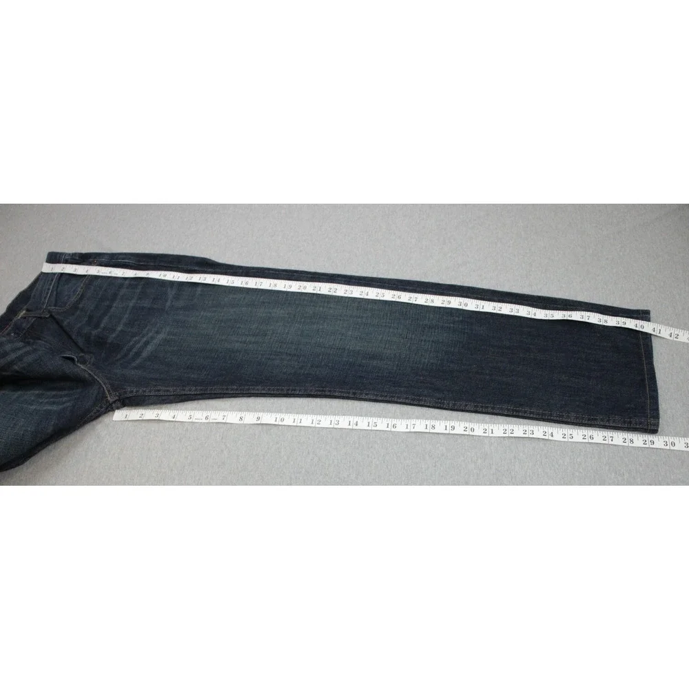 Levis Jeans Mens Size 34 x 34 Blue 100% Cotton 514 Regular Straight Leg‎